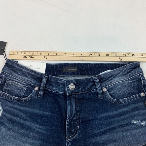 Silver Jeans Suki slim mid rise jeans frayed hem - Picture 11 of 11